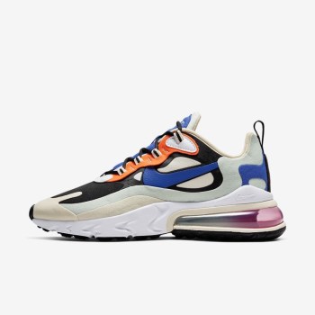 Nike Air Max 270 React - Nagyobb Gyerek Air Max Trainers - Khaki/Fekete/Kék